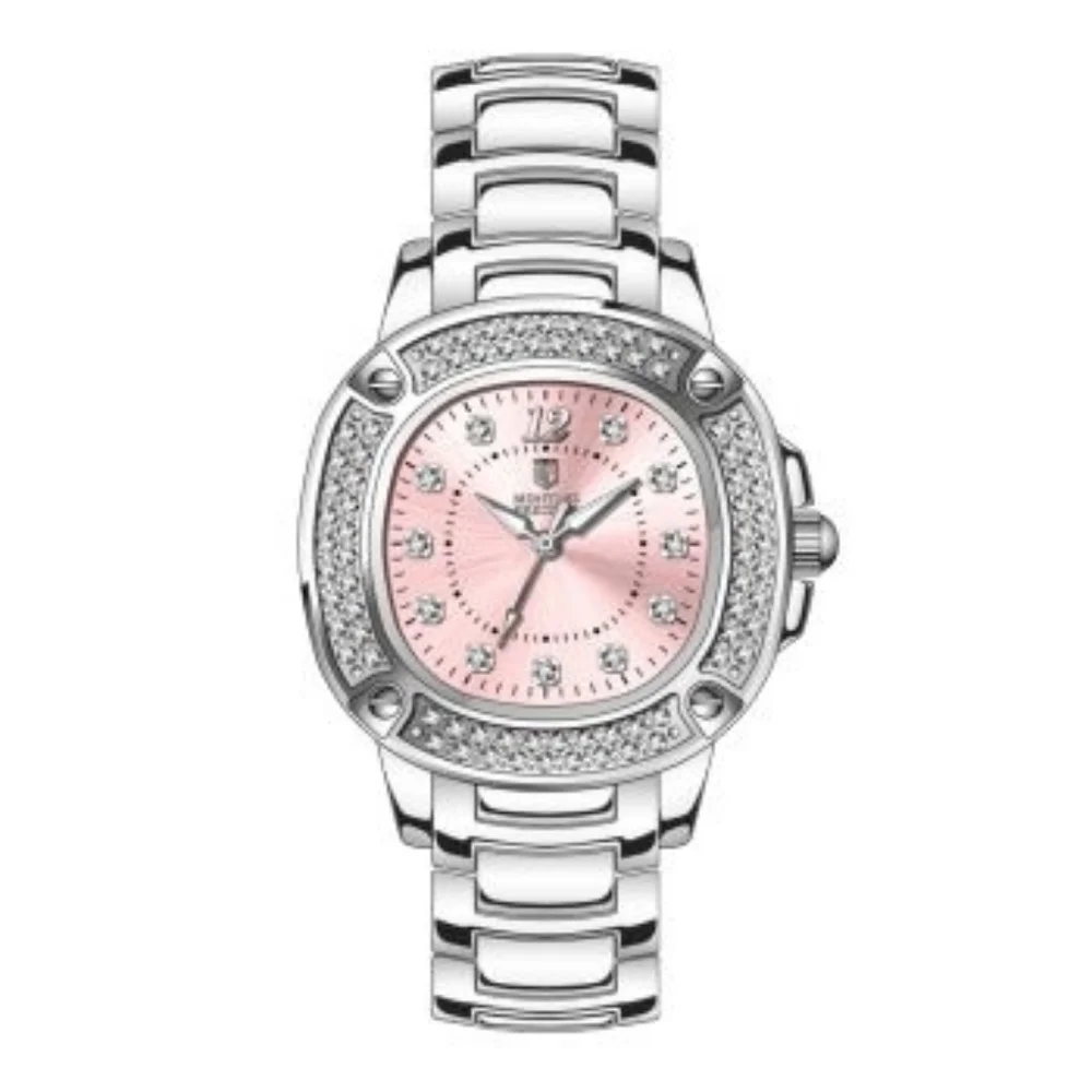 NEW NIB Montres Prestige X Invicta Women's‎ Watch - 35mm, Steel (MPW-0191) Pink